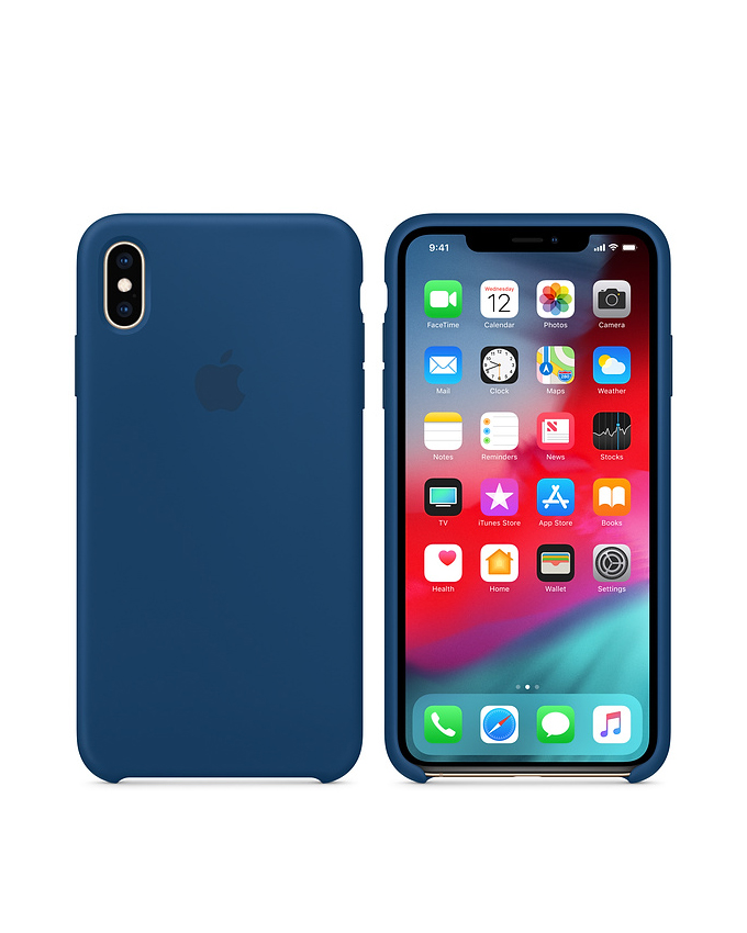 iPhone Xs Max Silicone Case - Blue